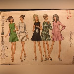 Size 12 Butterick Vintage (used) Pattern 5672